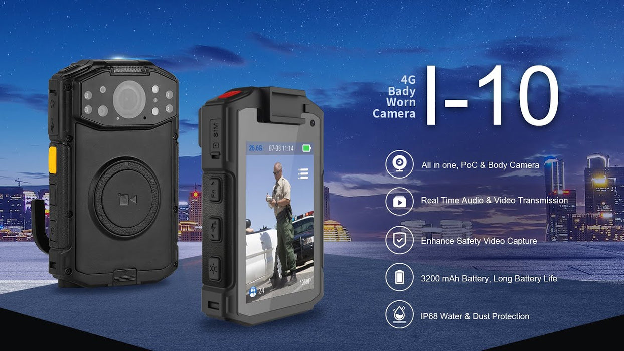 Smart PTT i-10 Body Camera Sim Card Radio